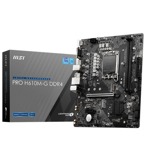 MSI 1700 H610M-G DDR4 PRO - DDR4/M.2/DP/HDMI/VGA/µATX