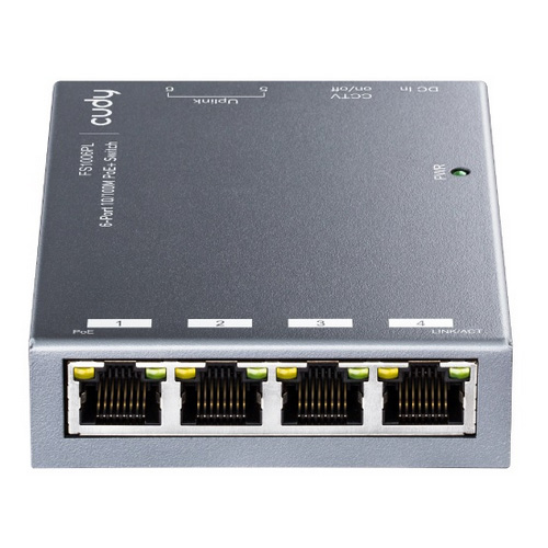 62995.jpg Cudy 6 Poort 100Mbit Unmanaged PoE+