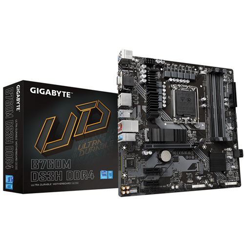 Gigabyte 1700 B760M DS3H DDR4 - DDR4/M.2/DP/HDMI/µATX