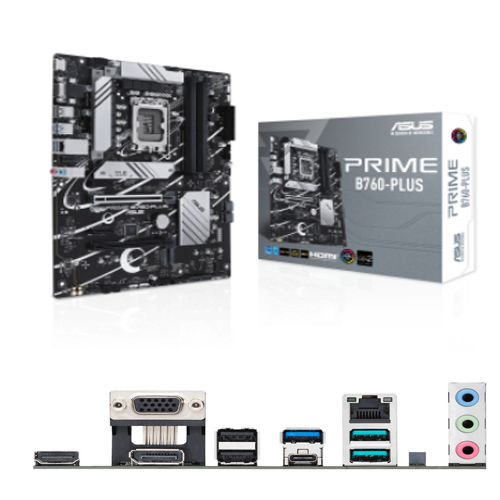 ASUS 1700 B760-PLUS PRIME - DDR5/3xM.2/DP/HDMI/VGA/ATX