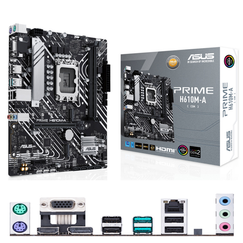 ASUS 1700 H610M-A CSM PRIME - DDR5/2xM.2/DP/HDMI/VGA/µA