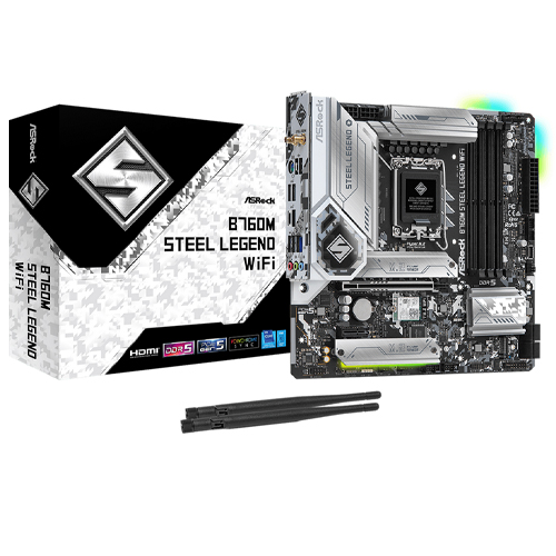ASRock 1700 B760M Steel Legend - DDR5/2xM.2/DP/HDMI/µATX