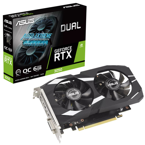 66121 3050 ASUS DUAL RTX OC 6GB/DP/HDMI/DVI/2slot